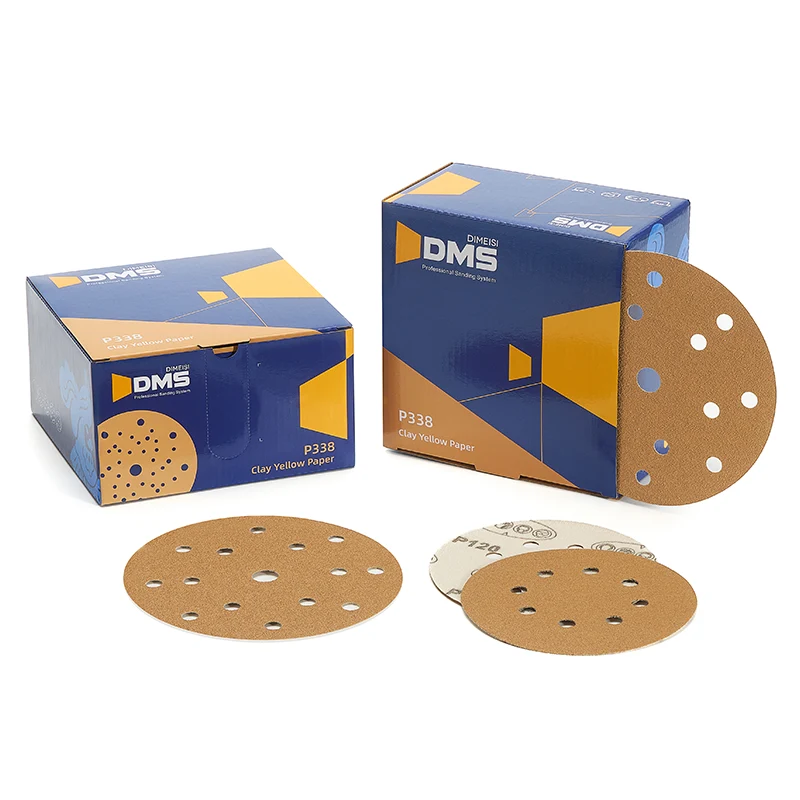 Tongelbes Schleifpapier